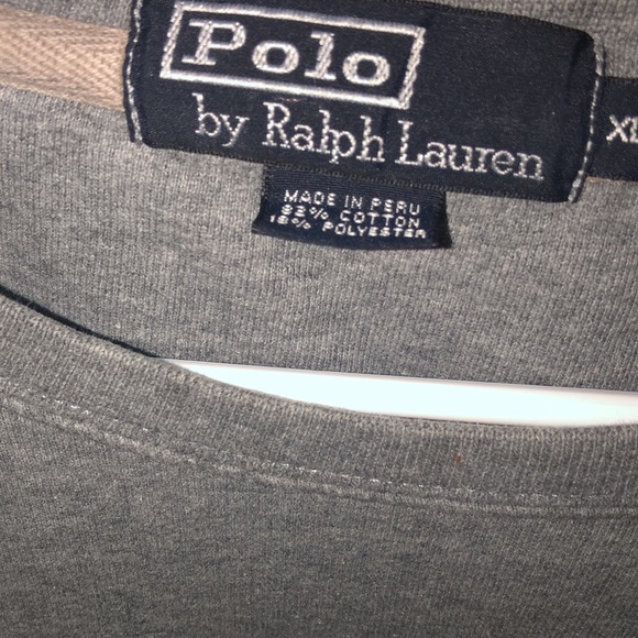 Prwnd Vintage Ralph Lauren Polo SpellOut USA Flag Sweatshirt Shirt XL - Picture 9 of 9